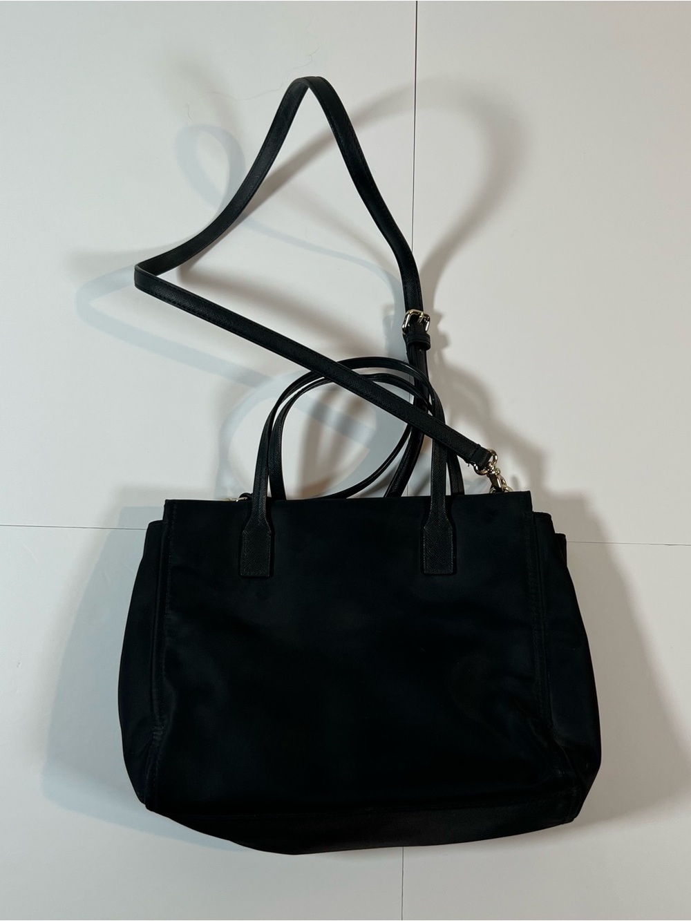 Kate Spade Black Nylon Satchel Crossbody Bag - Picture 2 of 10